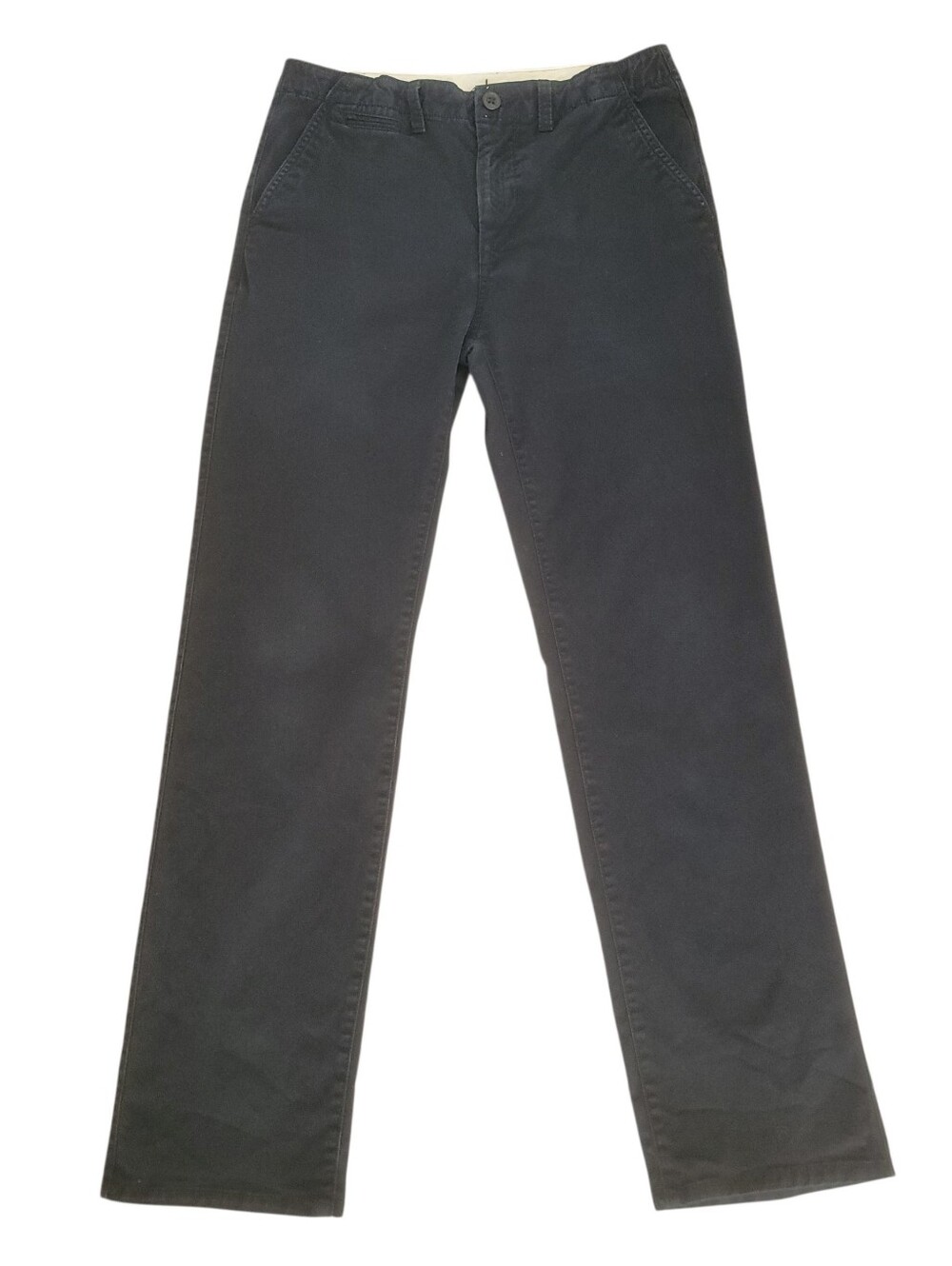 GAP Kids Boy Size 18 True Black Uniform Straight-Fit Stretch Adjustable Khakis